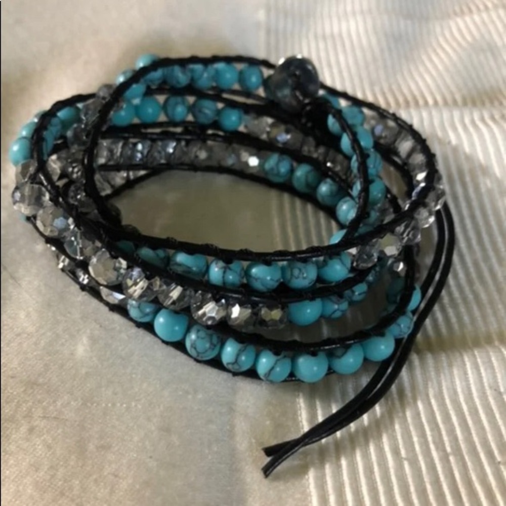 Turquoise wrap bracelet